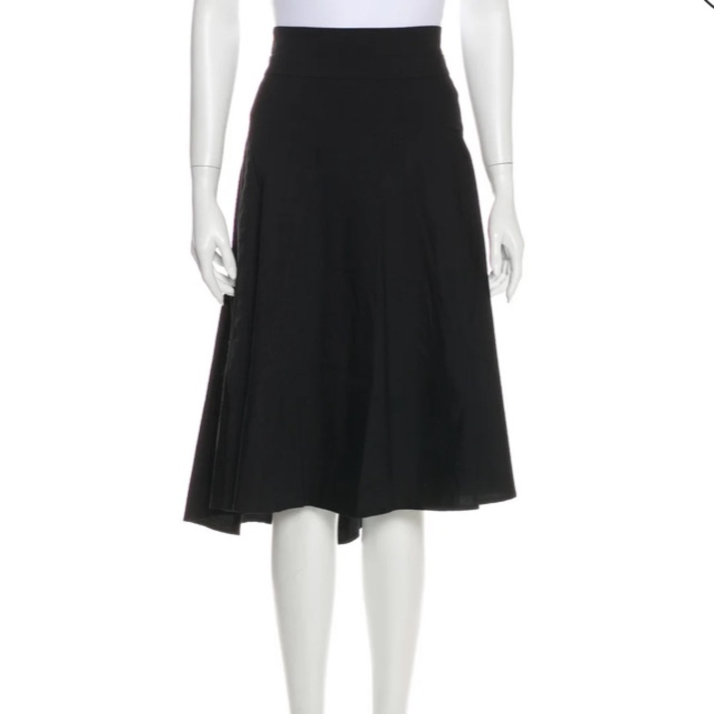 ALC Midi black cotton skirt